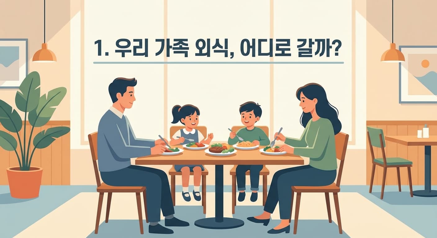 우리 가족을 위한 최적의 선택: 패밀리 레스토랑 vs 일반 레스토랑 완전 분석!