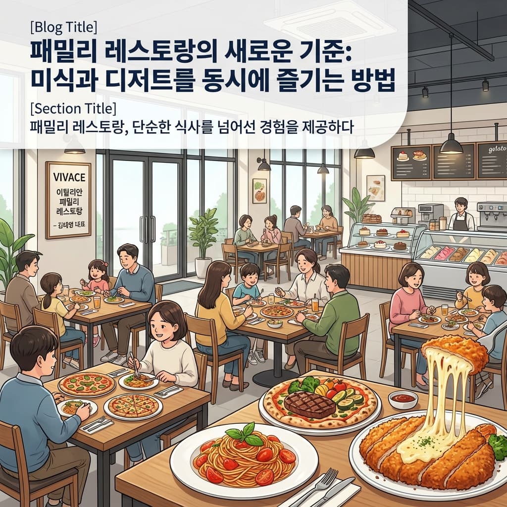 패밀리 레스토랑의 새로운 기준: 미식과 디저트를 동시에 즐기는 방법