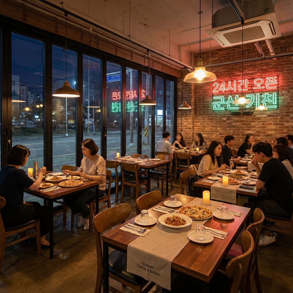 밤낮없이 맛있는 군산! 24시간 이탈리안 패밀리 레스토랑의 매력